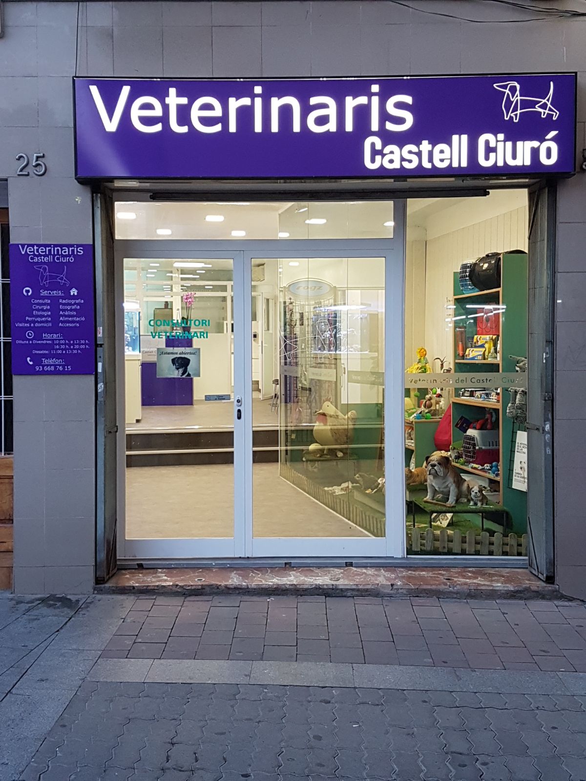 Clínica veterinaria VETERINARIS CASTELL CIURÓ
